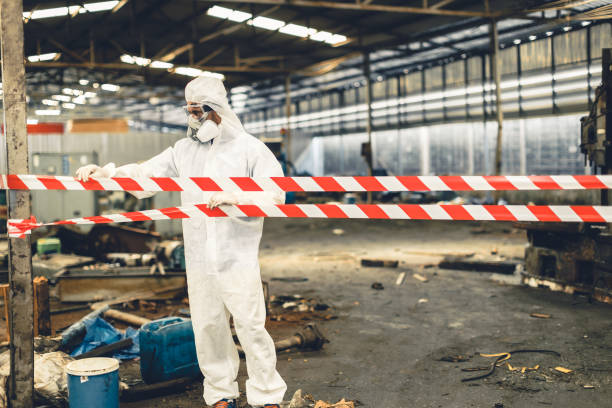 Professional Drug Lab Cleanup technician working in Albin, WY